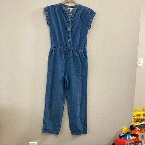Cat & Jack denim jumpsuit size L 10/12
